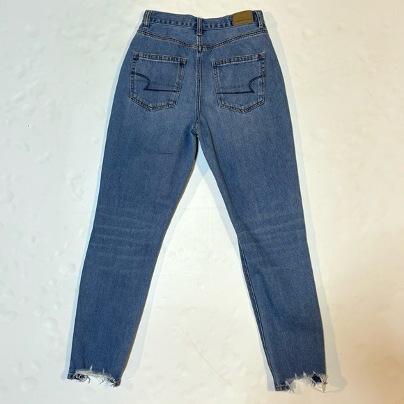 AE American Eagle Outfitters Distressed Mom Jeans 0 - Picture 3 of 9